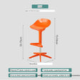 ABOUT WHITE Isolde Minimalist Sleek Bar Chair from ABOUT WHITE