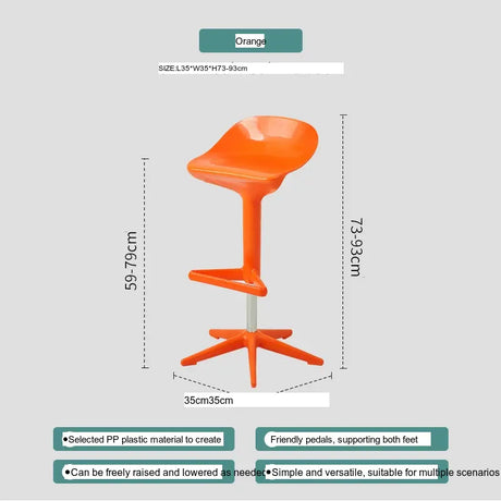 ABOUT WHITE Isolde Minimalist Sleek Bar Chair from ABOUT WHITE