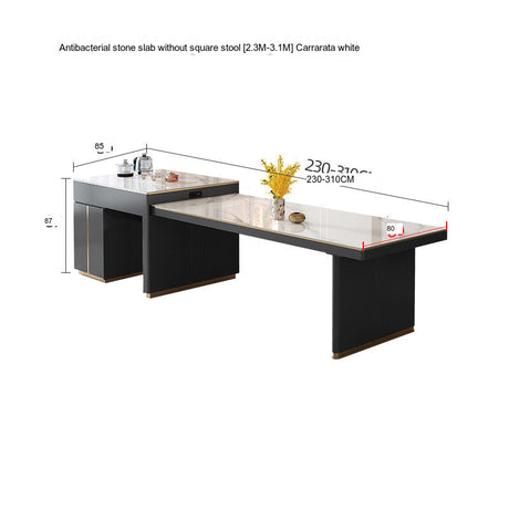 QUANMU Santiago Modern Lightweight Luxury Dining Table from QUANMU