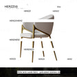 HERZZI Santiago Elegant Stainless Steel Luxury Dining Chair from HERZZI