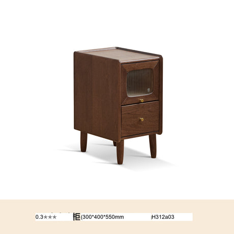 GENJI Isolde Minimalist Black Walnut Nightstand from GENJI