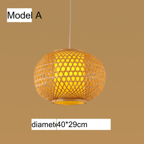 BOJI Takamatsu Elegant Bamboo Smart Ceiling Lamp from BOJI