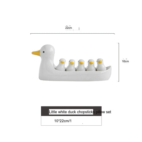 LIVETAI Kensington Artistic Duckling Ceramic Chopsticks Set from LIVETAI