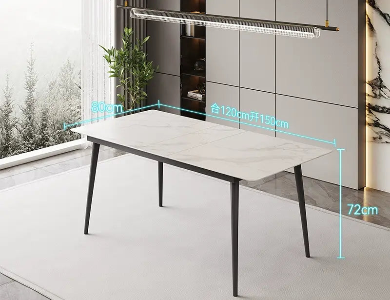 DIPU Matilda Retractable Rock Plate Dining Table from DIPU