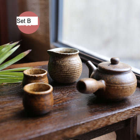PAULOWNIA Takayama Artisanal Japanese Tea Set Handcrafted 4-Piece Set from PAULOWNIA
