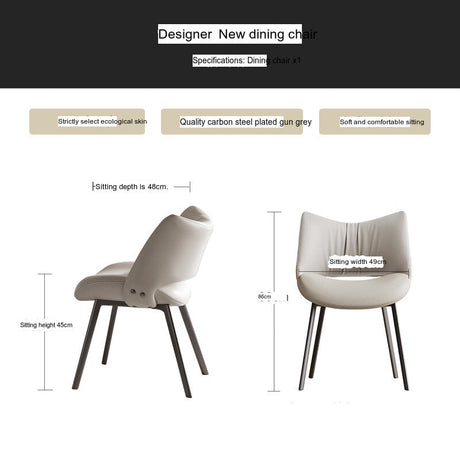 QUANMU Isadora Italian Retro High-End Dining Chair from QUANMU