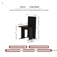 TELLS Santiago Retro Luxury Black Solid Wood Dining Chair from TELLS