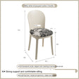 NIYE Isolde Modern Transparent Ghost Chair from NIYE