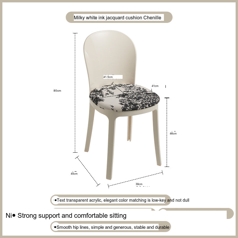 NIYE Isolde Modern Transparent Ghost Chair from NIYE