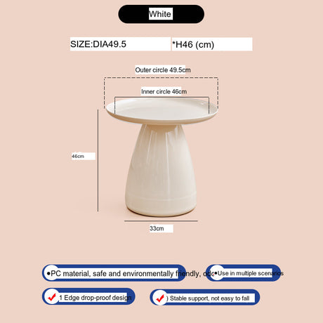 A&D Zara Scandinavian Elegant Bedside Coffee Table from A&D