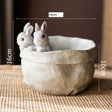 JUHAN Seraphina Charming Rabbit Flower Pot Decorative Table Jewelry from JUHAN