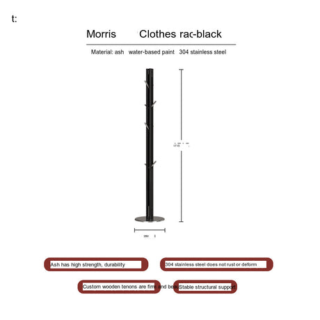 TELLS Callidora Elegant Solid Wood Vertical Coat Rack Storage Hanger from TELLS