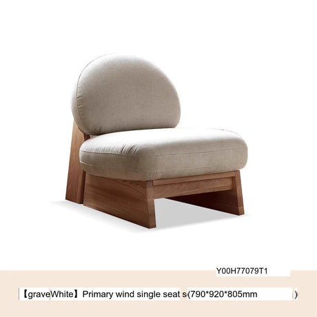 GENJI Hiroshi Elegant Small-Sized Solid Wood Sofa from GENJI