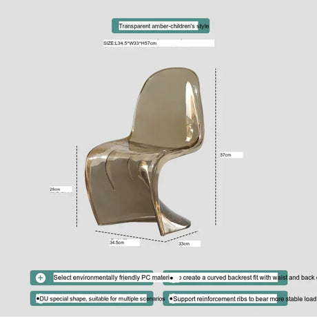 ABOUT WHITE Jintae Minimalist Transparent Dining Chair from ABOUT WHITE