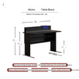 TELLS Aurelius Retro Solid Wood Study Desk - Luxurious Storage with Stylish Light Finish from TELLS