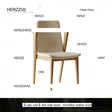 HERZZI Sapphira Artisan Retro Solid Wood Dining Chair from HERZZI
