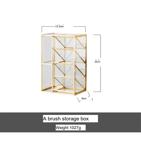 TIANRUN Elowen Chic Metallic Brush Lipstick Storage Box from TIANRUN