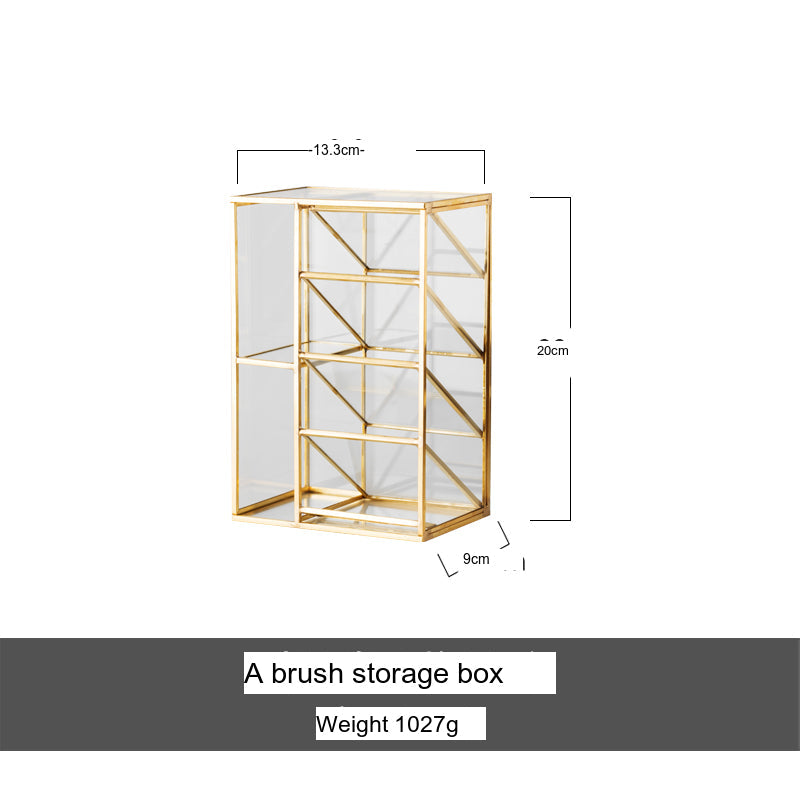 TIANRUN Elowen Chic Metallic Brush Lipstick Storage Box from TIANRUN