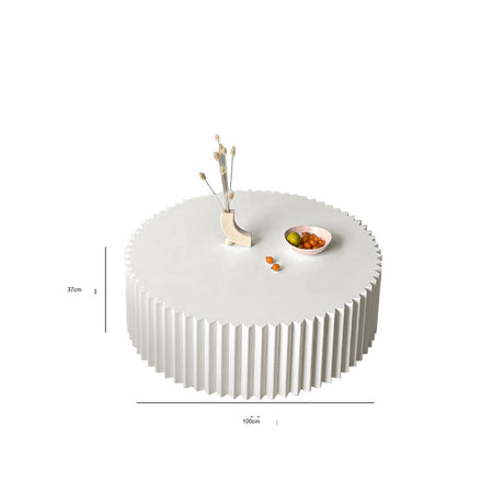 THOUGHTS Amaya Elegant Stone Round Table from THOUGHTS