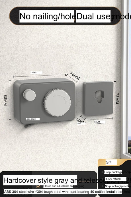 COMFBATH Invisible Clothesline Telescopic Bathroom Rack from COMFBATH