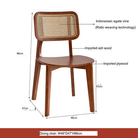RATTAN FURNITURE Isolde Simple Elegant Dining Chair from RATTAN FURNITURE
