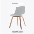 NIYE Marisol Contemporary Natural Wood High Chair from NIYE