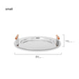 EPIUS Alaric Minimalist Stainless Steel Coffee Dinner Plate from EPIUS