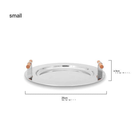 EPIUS Alaric Minimalist Stainless Steel Coffee Dinner Plate from EPIUS