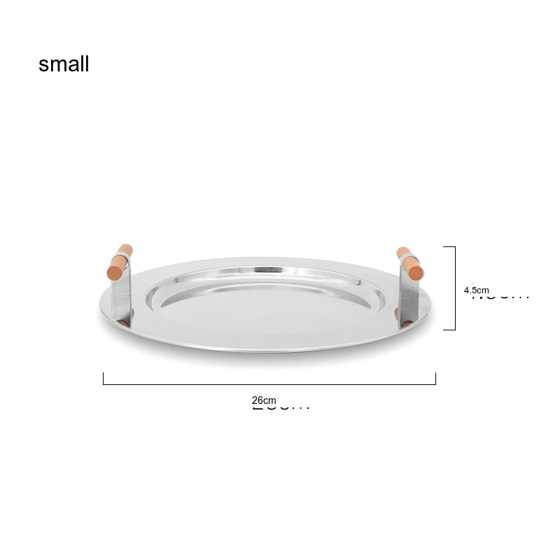 EPIUS Alaric Minimalist Stainless Steel Coffee Dinner Plate from EPIUS