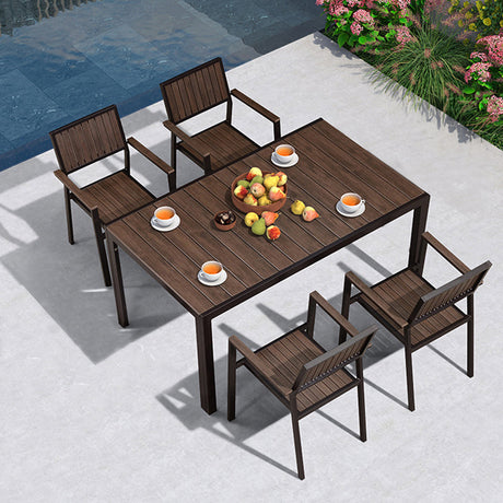 ZIYE Marcellus Weather-Resistant Wooden Table & Chair Set from ZIYE