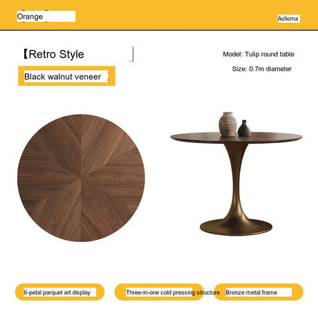 OROMA Isidora Retro Small Round Table Set from OROMA