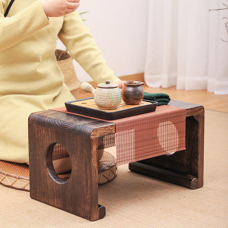 PAULOWNIA Hokkaido Unique Solid Wood Bay Table from PAULOWNIA