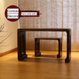 PAULOWNIA Akiro Zen Minimalist Piano Table & Stools Set from PAULOWNIA