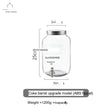 MH Santiago Elegant Glass Beverage Bucket with Faucet from MH