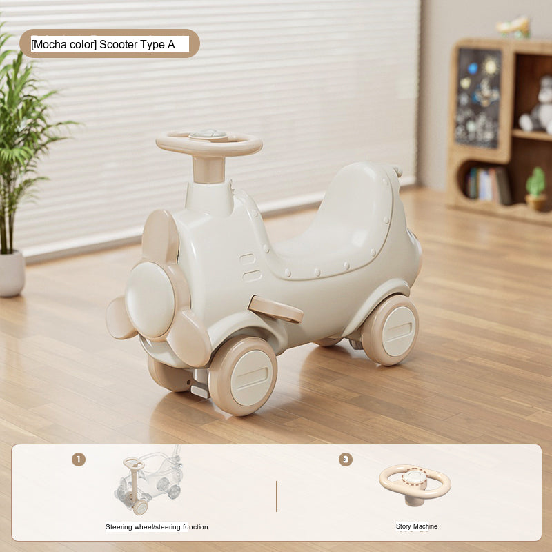 MIGOBEAR Two-in-One Airplane Rocker Children's Swings from KAWADENO