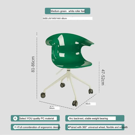 ABOUT WHITE Kiyoshi Elegant Adjustable Computer Chair from ABOUT WHITE