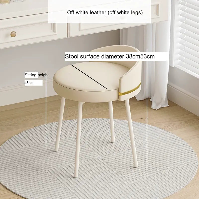 XIMIKA Seraphina Rotating Creamy Luxe Makeup Stool from XIMIKA