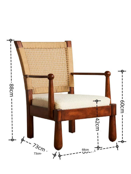 GENJI Mistral Vintage Rustic Weaving Chair from GENJI