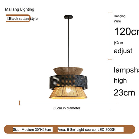 MAILANG Kenji Elegant Hemp Rope Chandelier from MAILANG