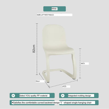 ABOUT WHITE Sapporo Chic Minimalist Dining Chair from ABOUT WHITE