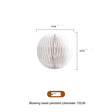 SHIBA Araceli Chic Beaded Pendant Ceiling Decor from SHIBA