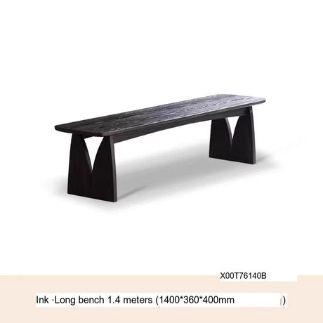 GENJI Arakawa Rustic Solid Wood Dining Bench from GENJI