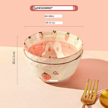 MOSE Cute Strawberry Tableware Set from MOSE