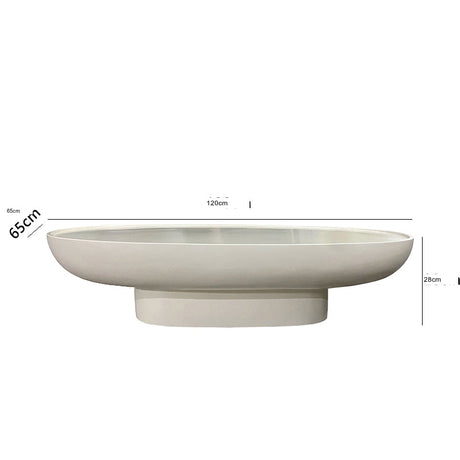 THOUGHTS Amarante Light Luxury Oval Coffee Table from THOUGHTS