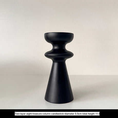 LIVETAI Seraphina Vintage Elegant Solid Wood Candlestick. from LIVETAI