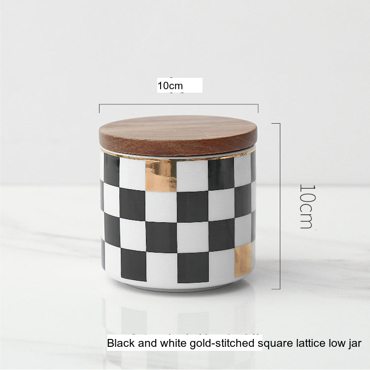 LIVETAI Marcellus Elegant Nordic Ceramic Storage Jar from LIVETAI