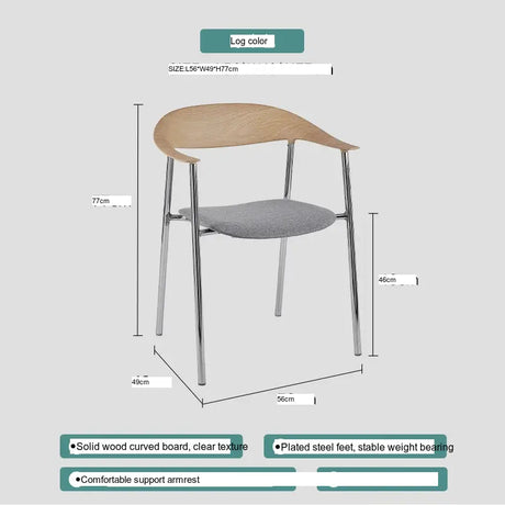 ABOUT WHITE Isadora Minimalist Stackable Dining Chair from ABOUT WHITE