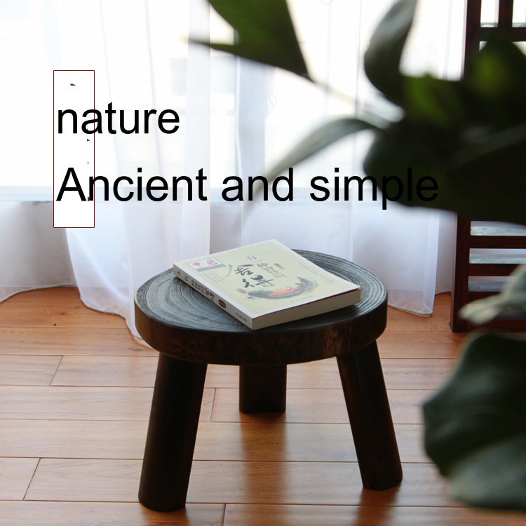 PAULOWNIA Haruki Artisan Natural Wood Footstool from PAULOWNIA