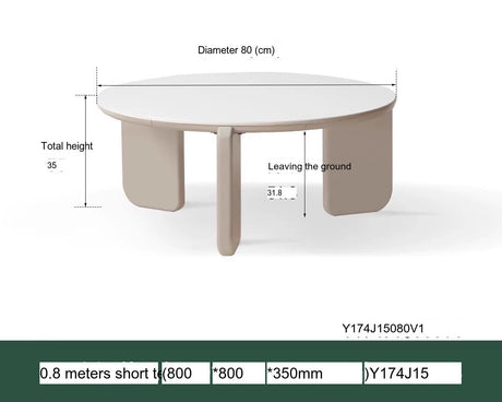GENJI Isadora Elegant Nordic Solid Wood Tea Table from GENJI