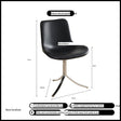 NIYE Seraphina Vintage Wax Leather Modern Dining Chair from NIYE